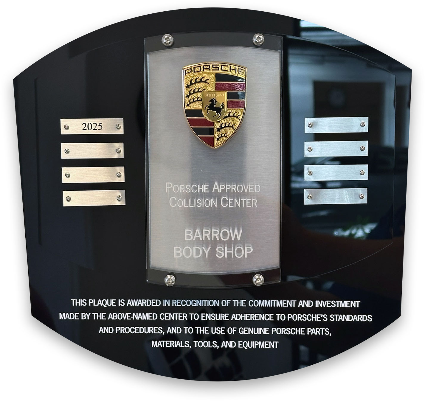 Porsche authorized body shop